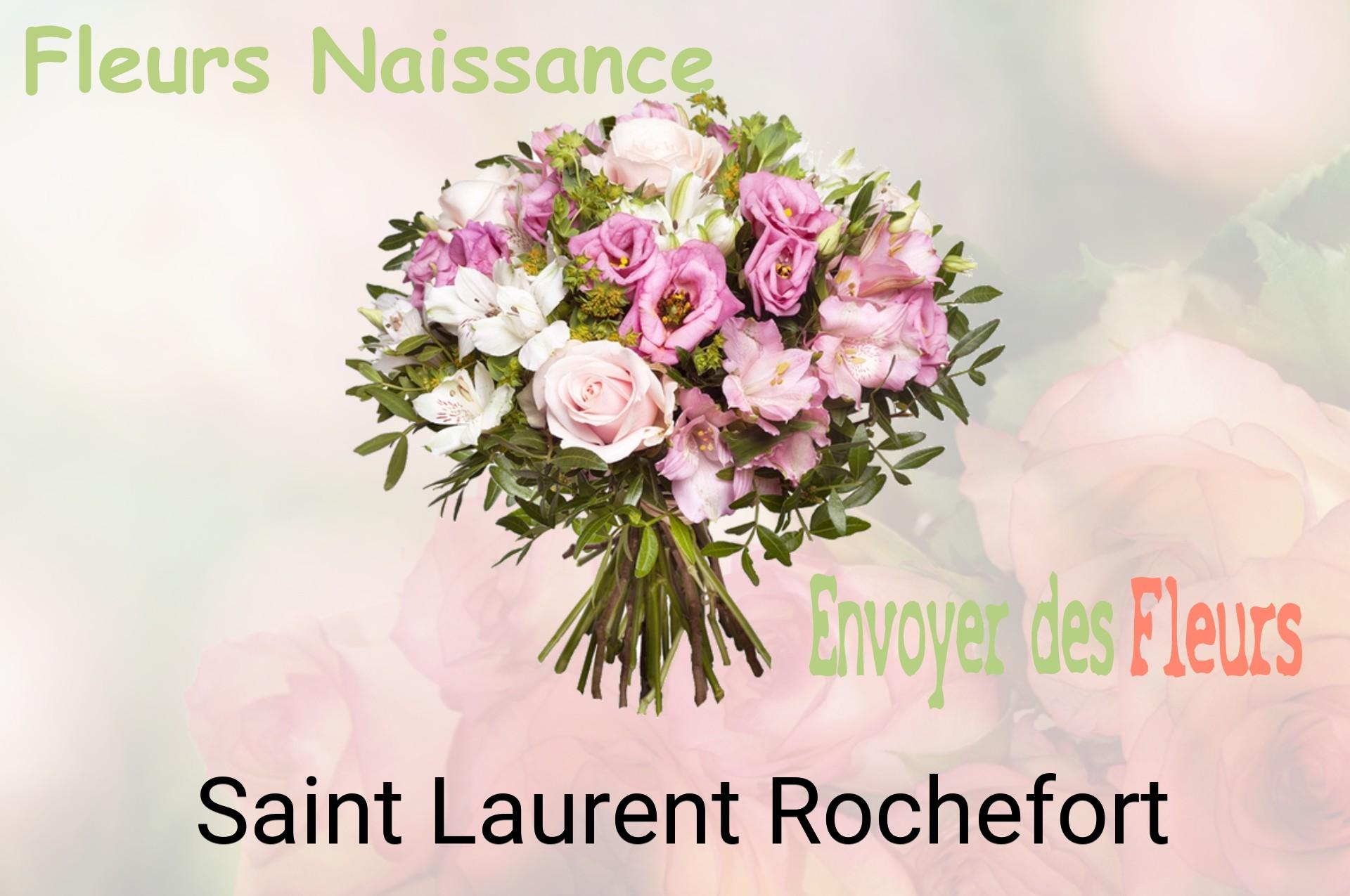 Bouquet de fleurs de naissance livré à Saint-Laurent-Rochefort